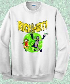 Rick Morty Batman Style Crewneck Sweatshirt