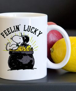 Snoopy Feelin Lucky Tea Coffee Classic Ceramic Mug 11oz