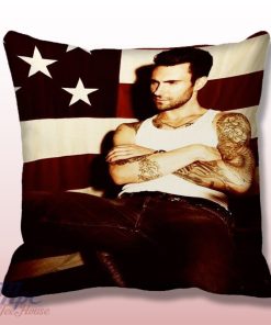 Adam Levine American Flag Throw Pillow Cover