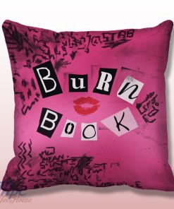 Burn Book Mean Girl Cover Book Throw Pillow