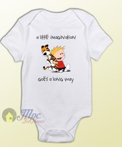 Calvin and Hobbes Little Imagine Baby Onesie