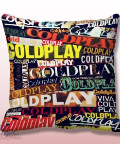 Coldplay Collage Throw Pillow Cover