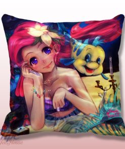 Cute Ariel Little Mermaid Pillow Cover