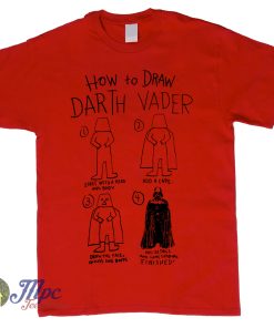 How To Draw Darth Vader Star Wars T Shirt