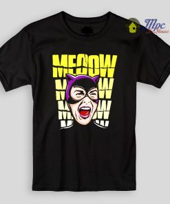 Funny Cat Women Meow Girl Kids T Shirts and Youth