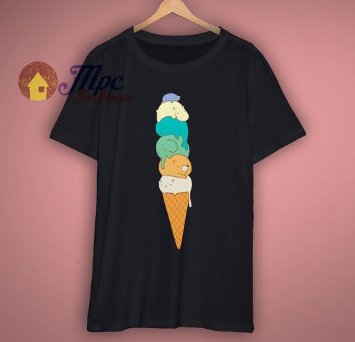 Animal Ice Cream Cute Graphic T Shirt