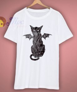 Cat Creepy Halloween T Shirt
