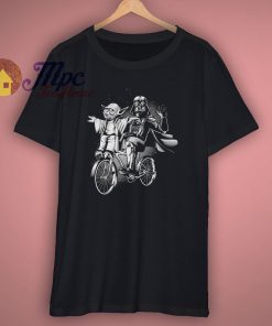 Vader And Yoda Riding A Bike T Shirt