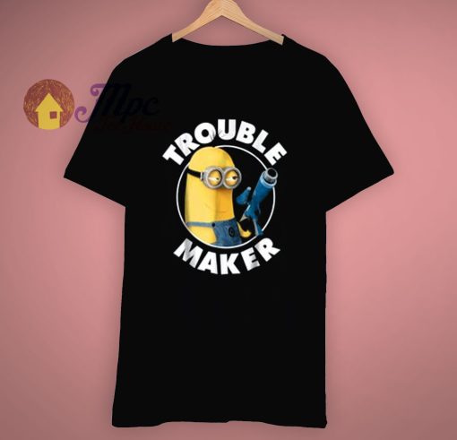 Minions Graphic Trouble Maker T Shirt