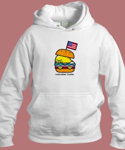 Gudetama American Burger Funny Hoodie Style