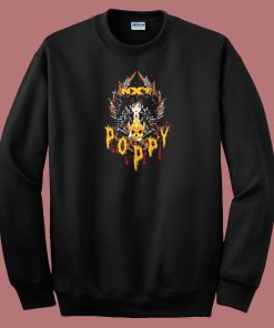 Poppy And Triple H Gold Skull Sweatshirt