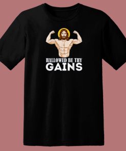 Hallowed Be Thy Gains 80s T Shirt Style