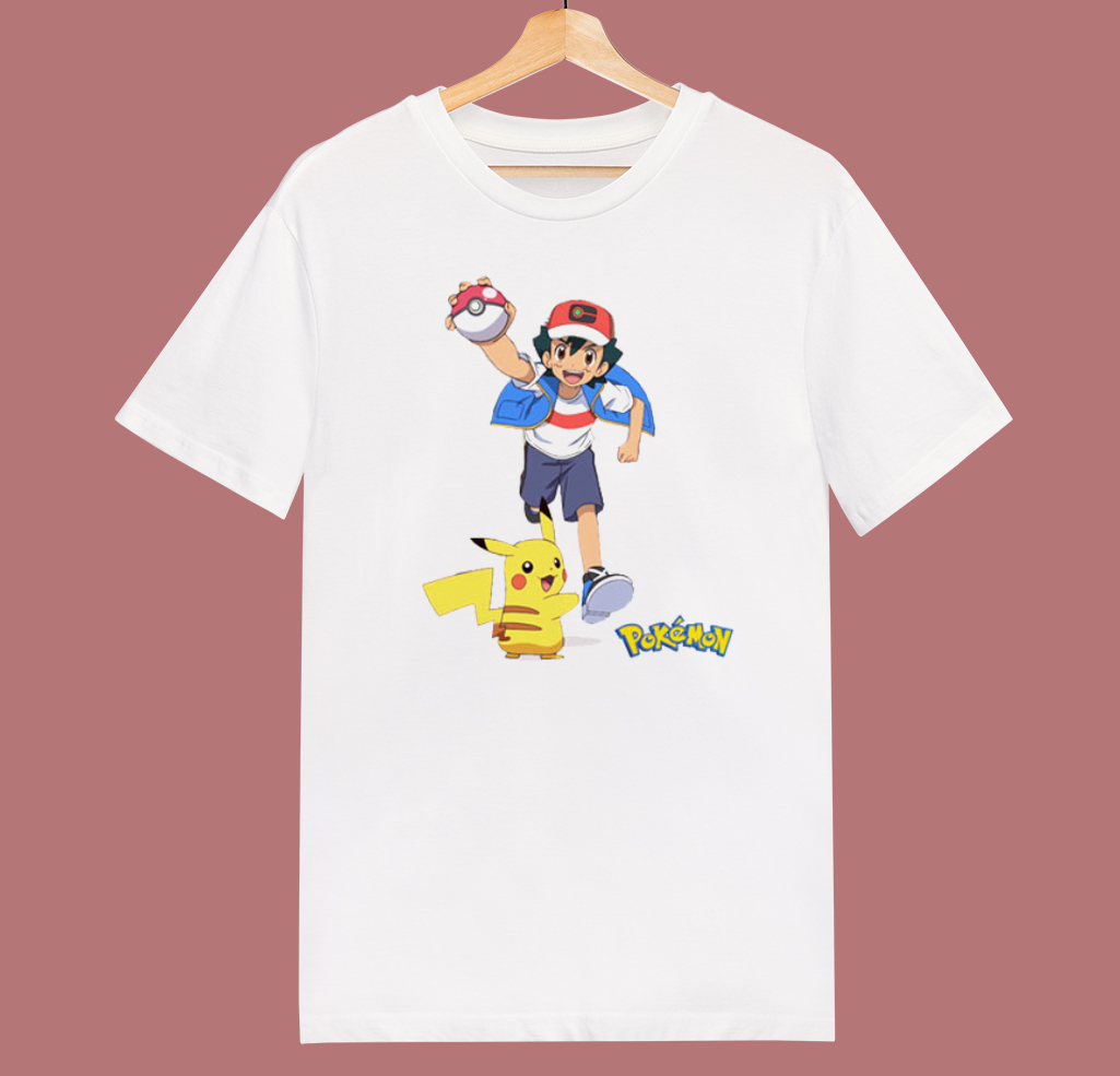 Pikachu And Ash Ketchum T Shirt Style 9126